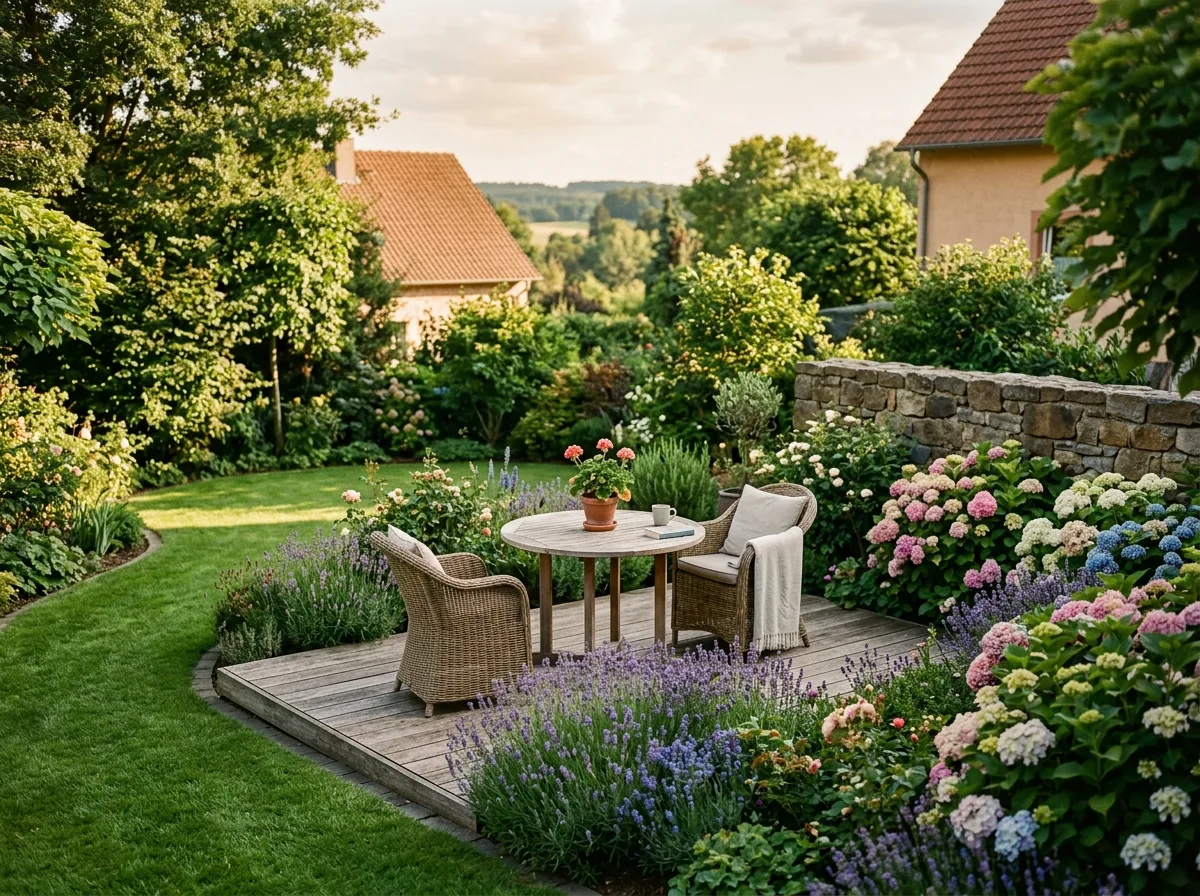 Terrasse & Beete